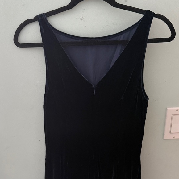 Reformation Brisbane Velvet Navy Mini Dress - Picture 3 of 11